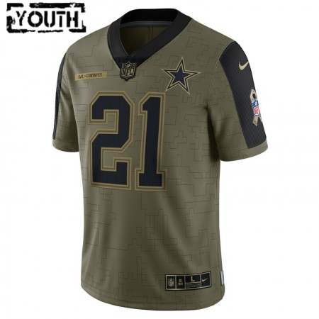 Kinder Dallas Cowboys Trikot Ezekiel Elliott 21 Nike 2021 Salute to Service